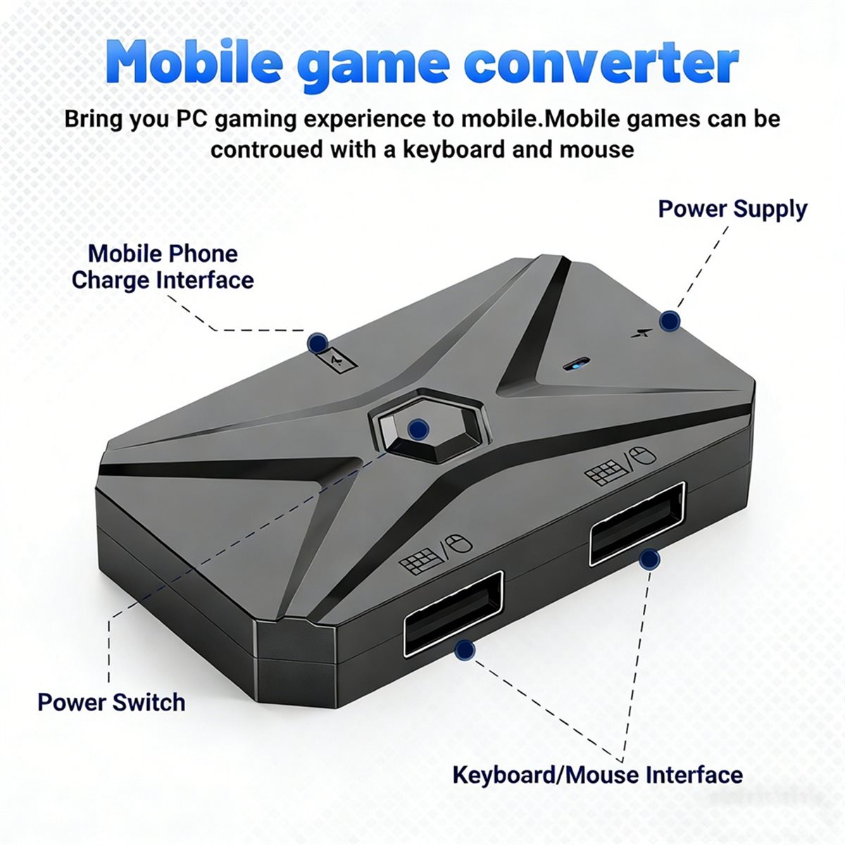 ABGN Mobile Games Converter Ki - огляд і ціна Gaming Keyboard And Mouse Converter For Mobile