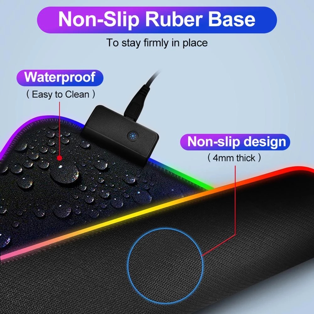 LED Luminous Gaming Mouse Pad  - огляд і ціна Gaming Keyboard High Ground