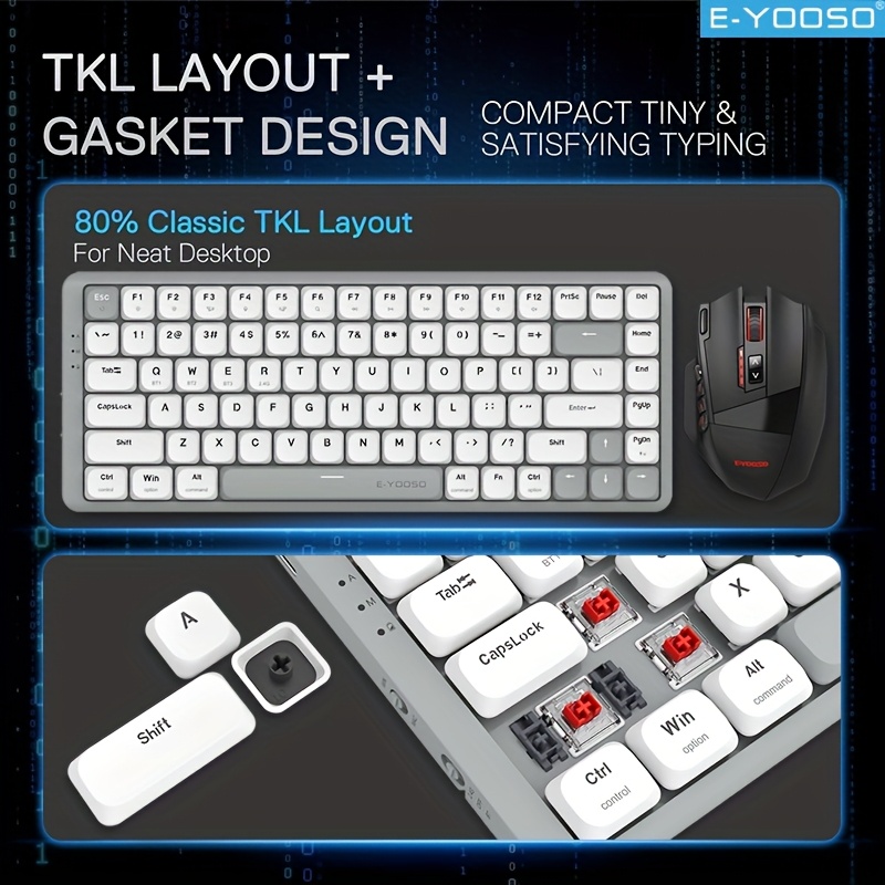 E-YOOSO Tri-Mode 2.4GWireless/ - огляд і ціна Gaming Keyboard E Yooso
