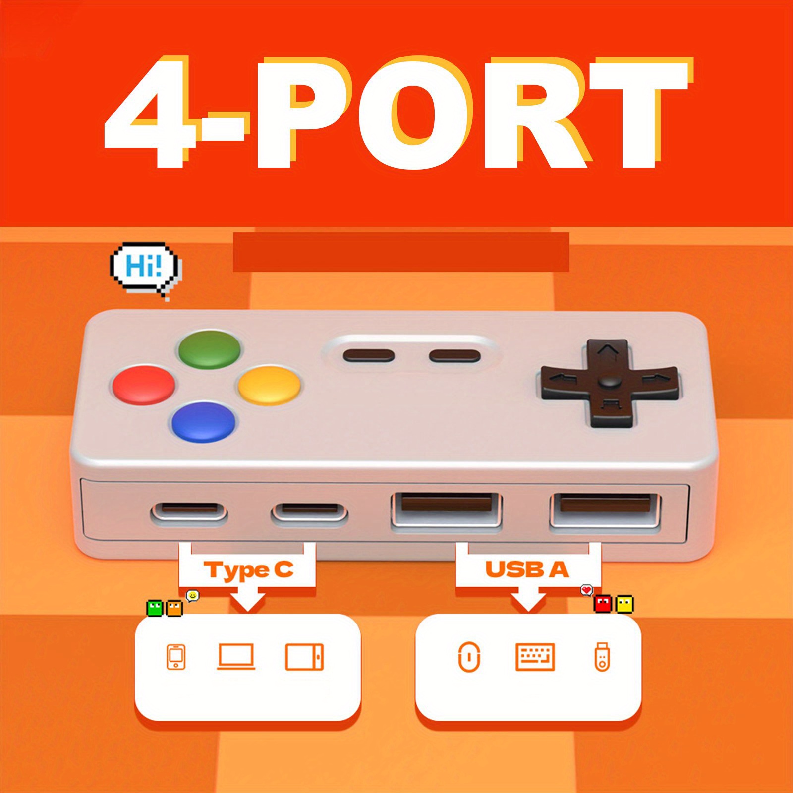 1PC Cartoon USB C Extension Ad - огляд і ціна Gaming Keyboard Type C