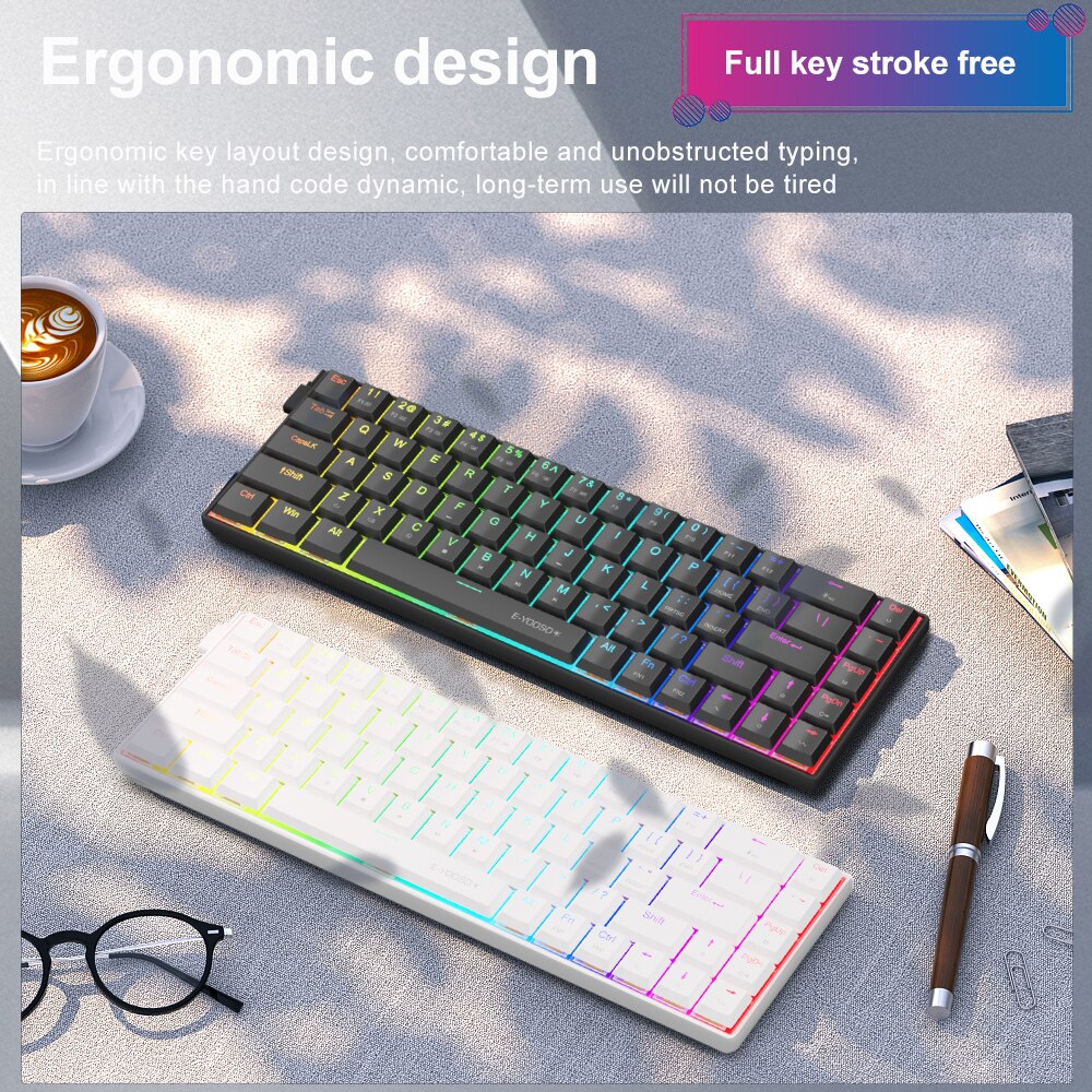 E-YOOSO A68 RGB Mini Slim USB  - огляд і ціна Gaming Keyboard E Yooso