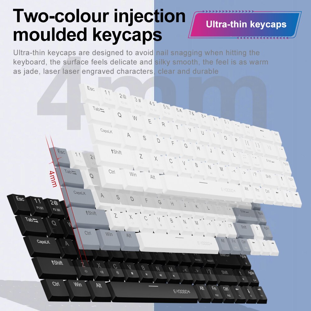 E-YOOSO A68 RGB Mini Slim USB  - огляд і ціна Gaming Keyboard E Yooso