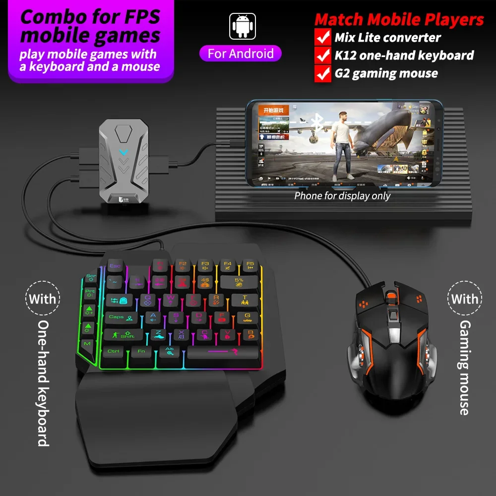 In stock Mixlite Gamepad for M - огляд і ціна Gaming Keyboard And Mouse Converter For Mobile