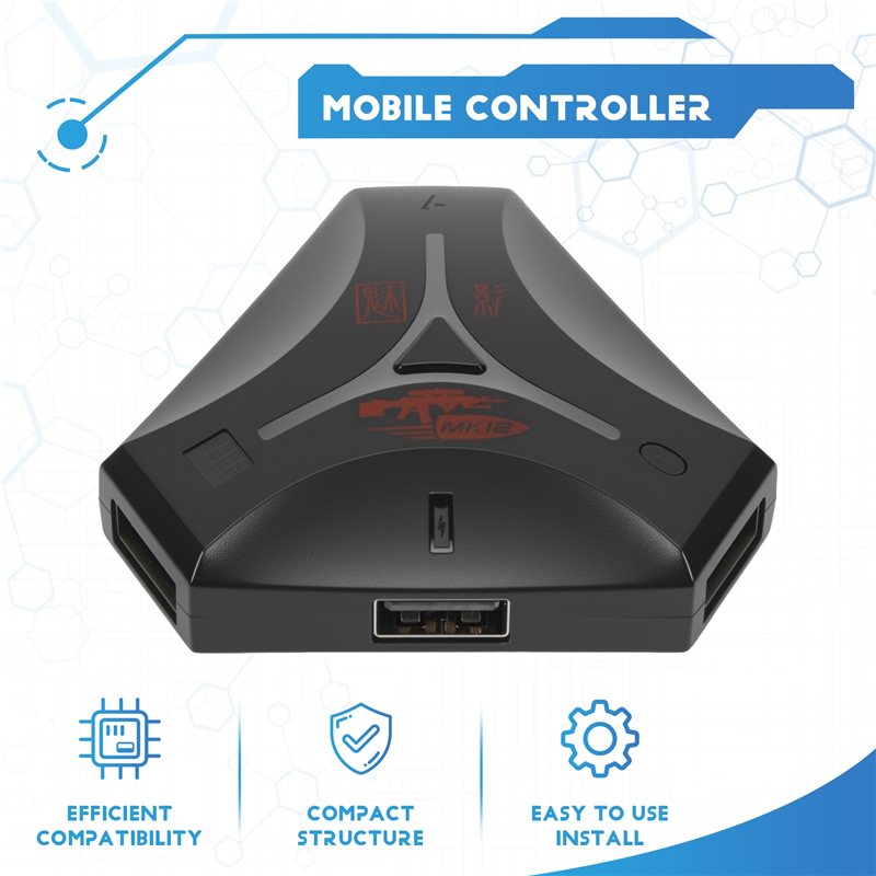 New-1 Piece MK12 Plug And Paly - огляд і ціна Gaming Keyboard And Mouse Converter For Mobile