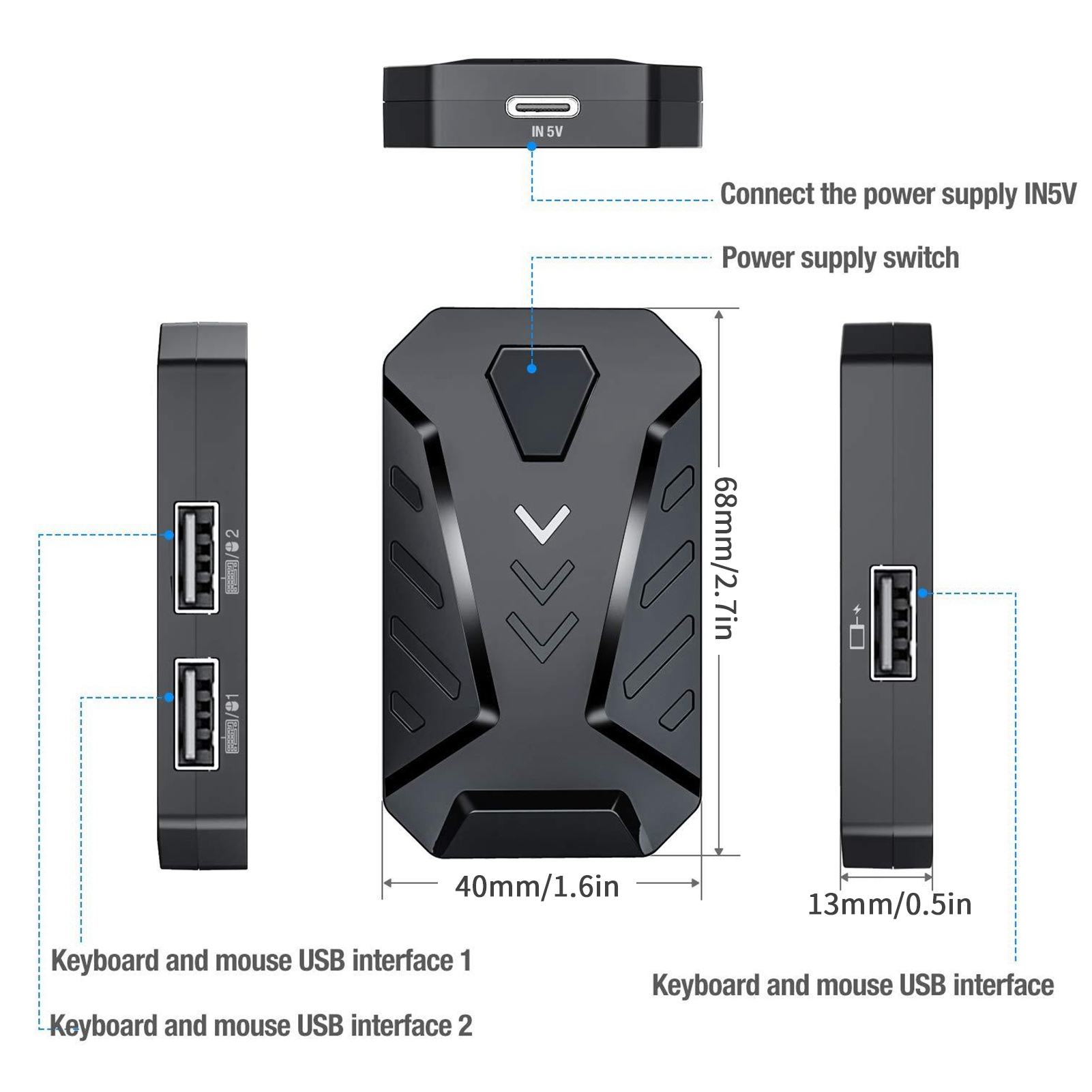 Gaming Keyboard Mouse Converte - огляд і ціна Gaming Keyboard And Mouse Converter For Mobile