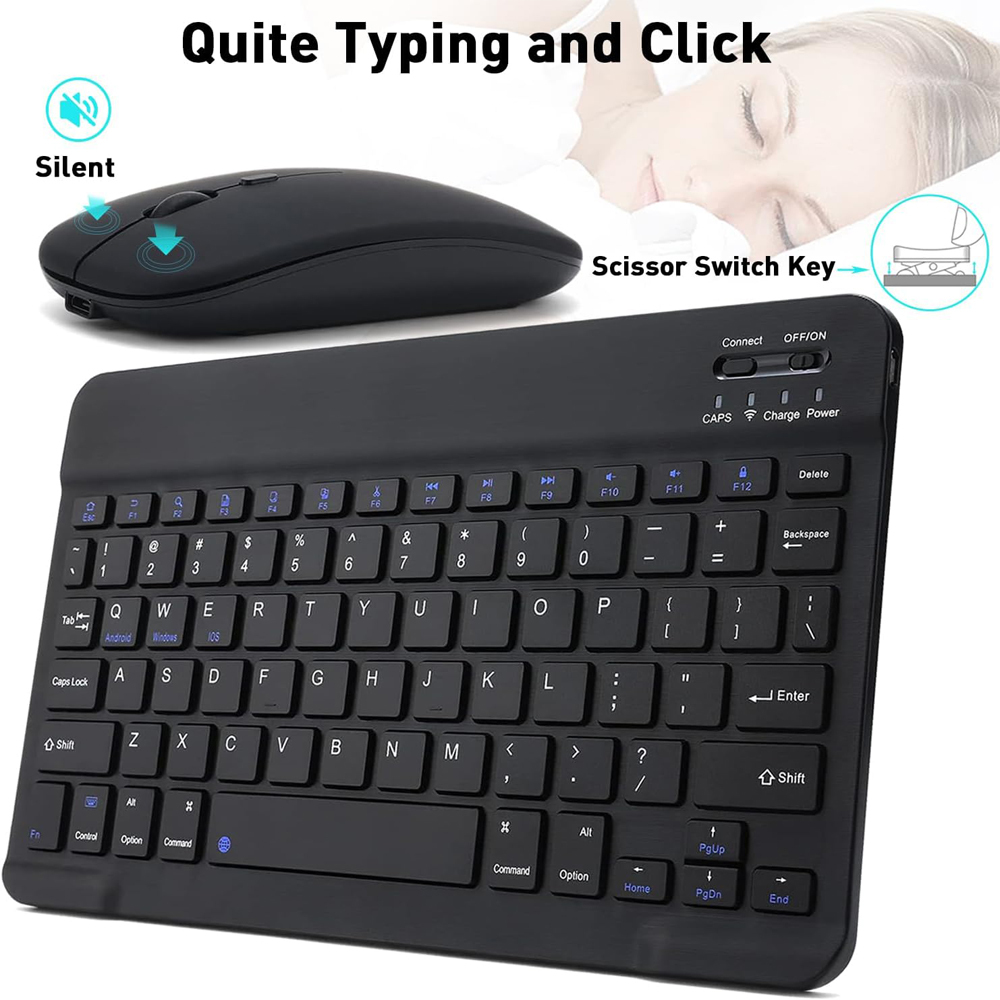 10 lnch Wireless  Bluetooth Mi - огляд і ціна Gaming Keyboard And Mouse Wireless