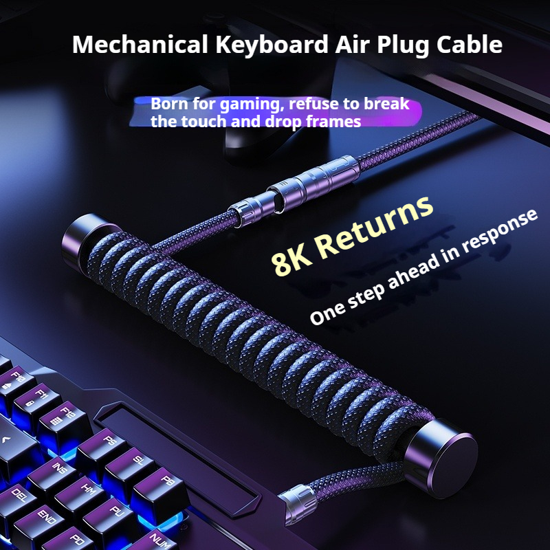 Eary 1.2m Coiled Keyboard Cabl - огляд і ціна Gaming Keyboard Type C