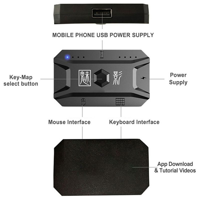 Classic-5X Plug And Play Gamep - огляд і ціна Gaming Keyboard And Mouse Converter For Mobile