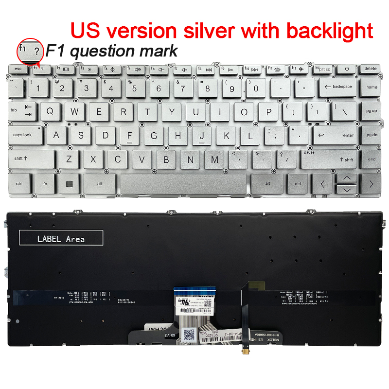 US/SP Laptop keyboard For HP P - огляд і ціна Gaming Keyboard E Yooso