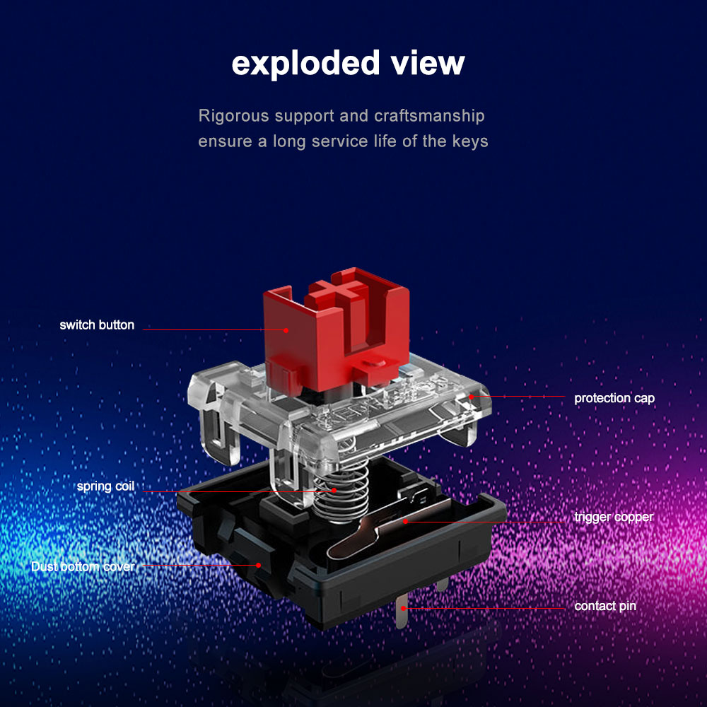 REDRAGON SMD RGB MX Low Profil - огляд і ціна Gaming Keyboard Mobile