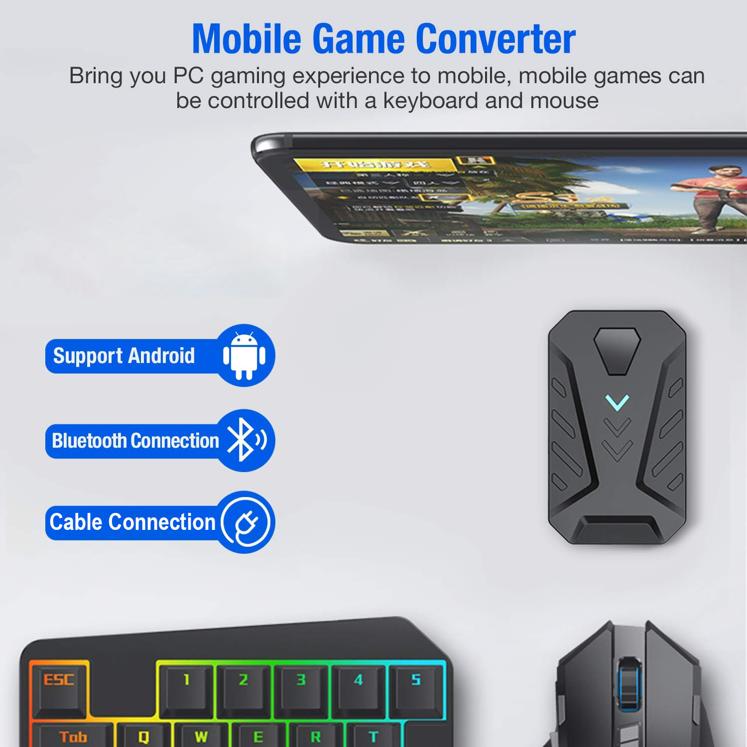 Mobile Games Converter Gaming  - огляд і ціна Gaming Keyboard And Mouse Converter For Mobile