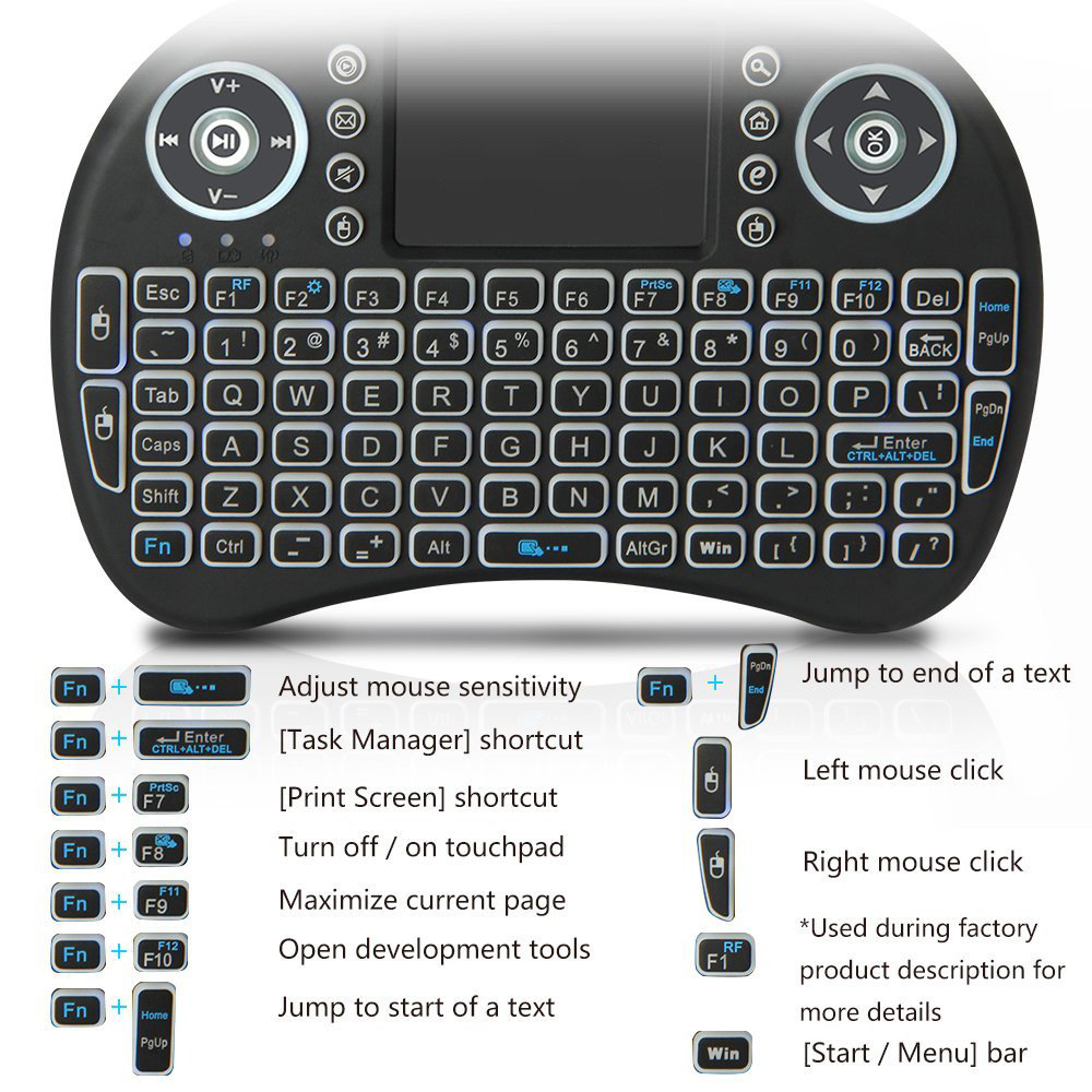 Backlit Mini Wireless Keyboard - огляд і ціна Gaming Keyboard Mobile