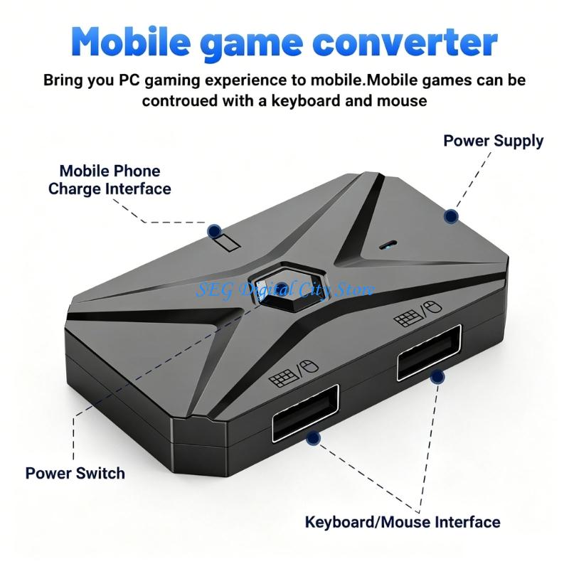 U75B Universal Mobile Gaming K - огляд і ціна Gaming Keyboard And Mouse Converter For Mobile