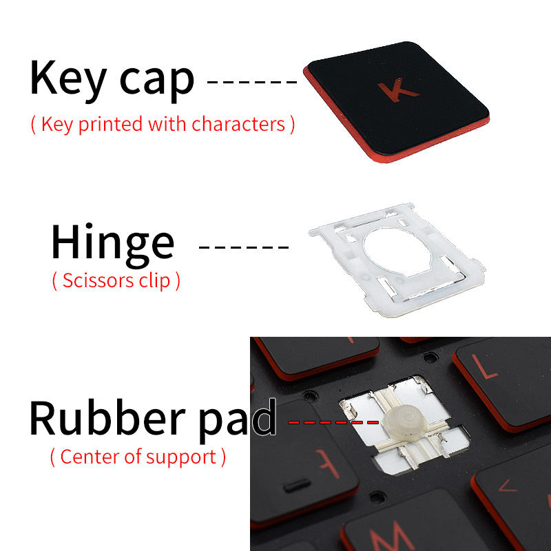 Replacement Key Cap&Hinge For  - огляд і ціна Gaming Keyboard E Yooso