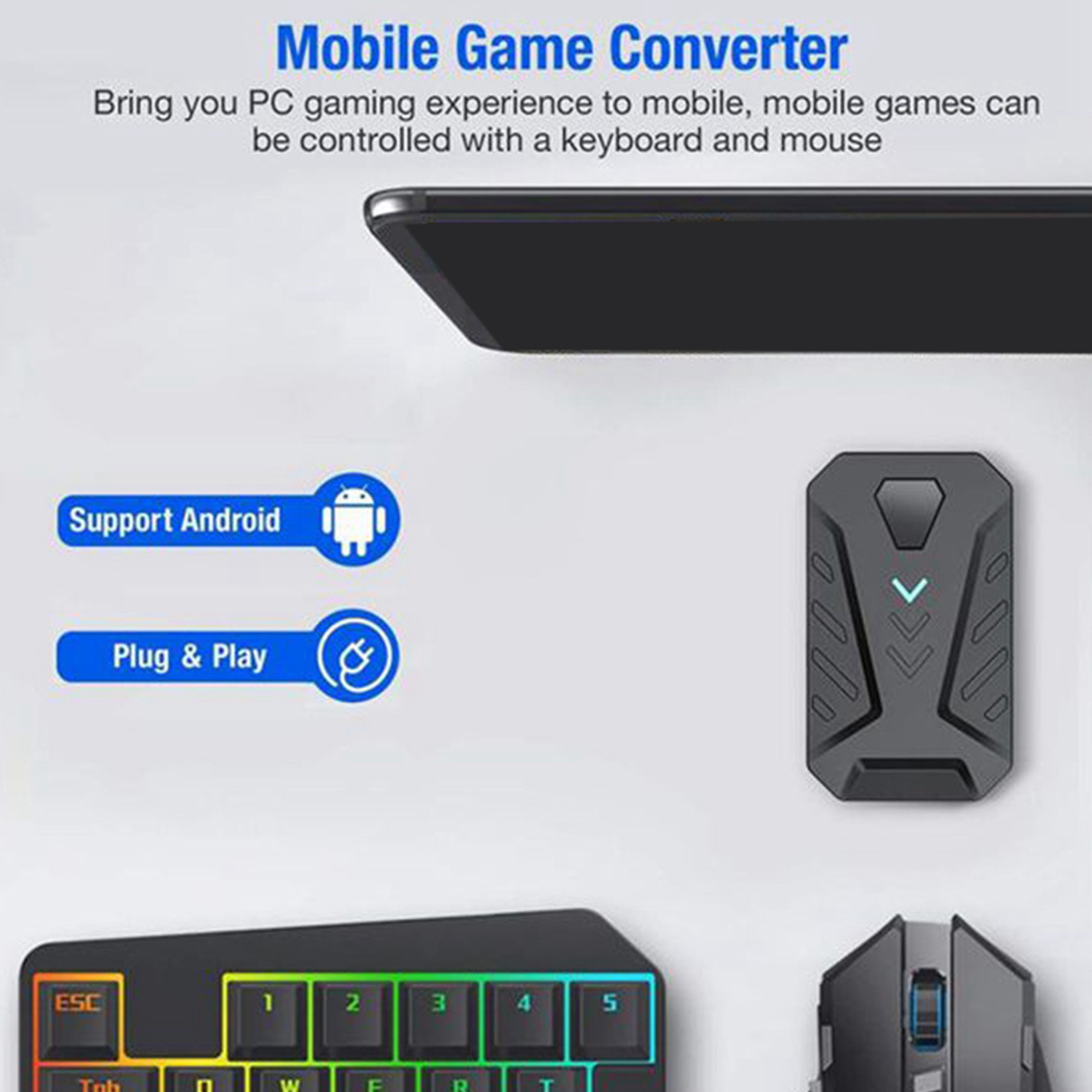 -A94Z Portable Mobile Gaming K - огляд і ціна Gaming Keyboard And Mouse Converter For Mobile